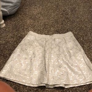 Cute sparkle white skirt